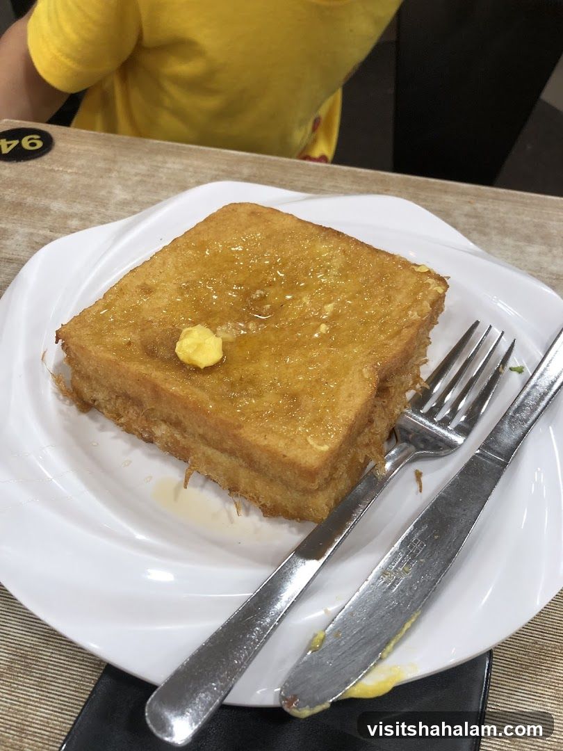 French Toast with Butter and Syrup