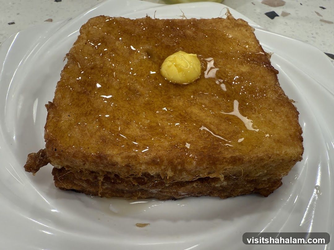 French Toast with Butter and Syrup