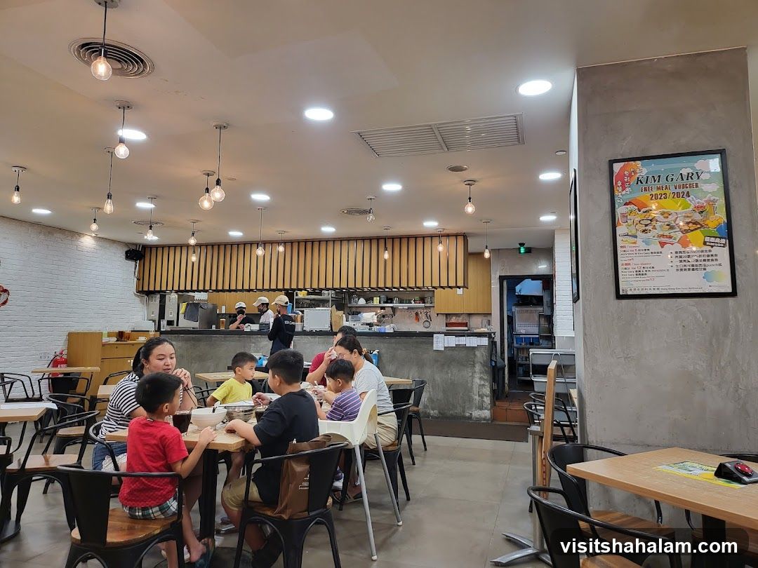 Restaurant Interior with Diners
