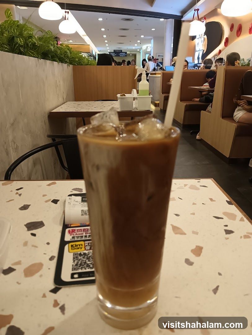 Iced Coffee with Receipt