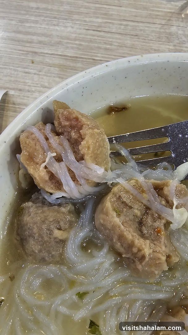 Bowl of Noodles and Meatballs