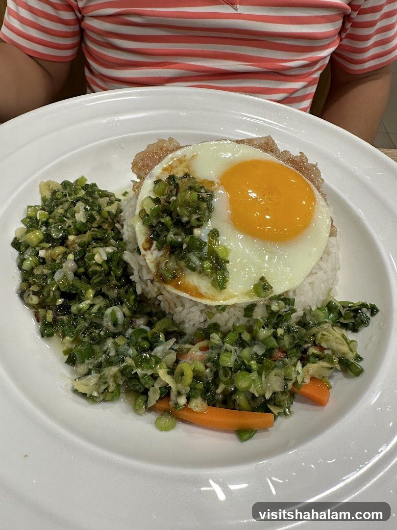 Pork Chop Rice with Fried Egg