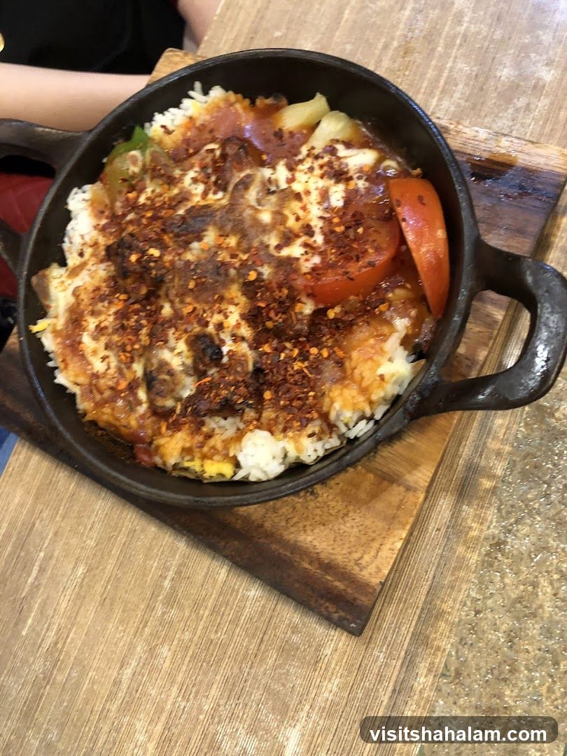 Sizzling Rice Dish
