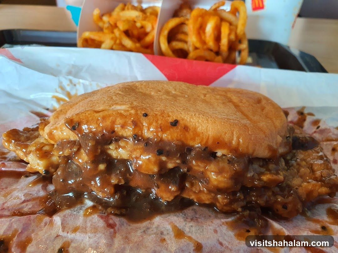 Burger and Curly Fries