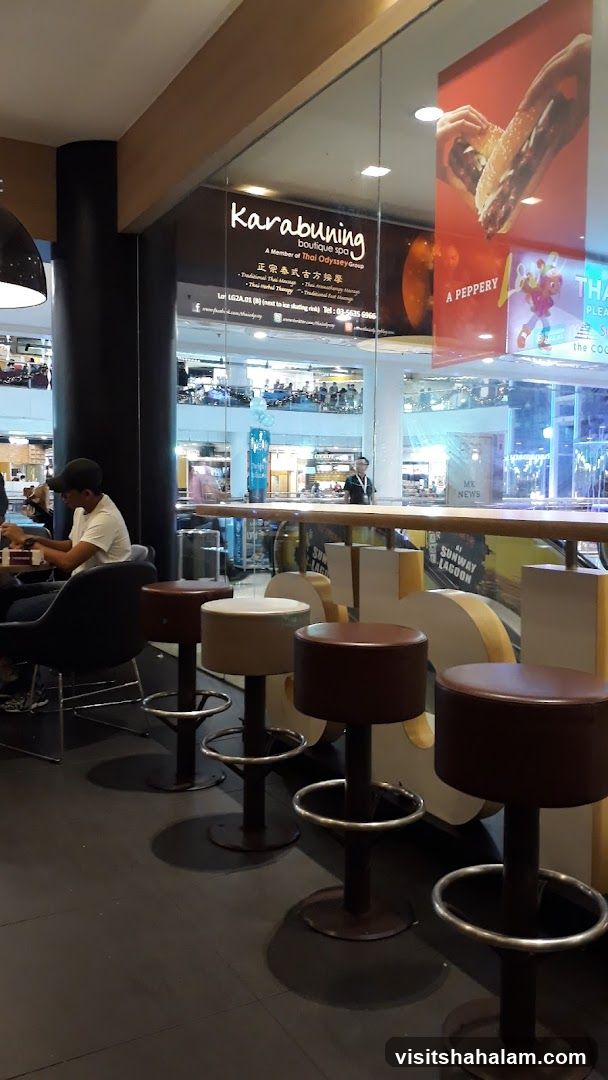 Interior of a spa with seating