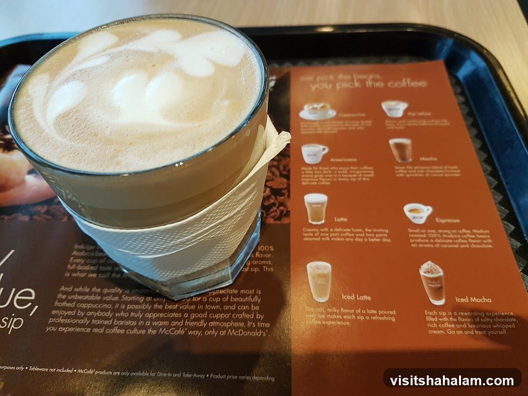 McCafé Coffee Menu