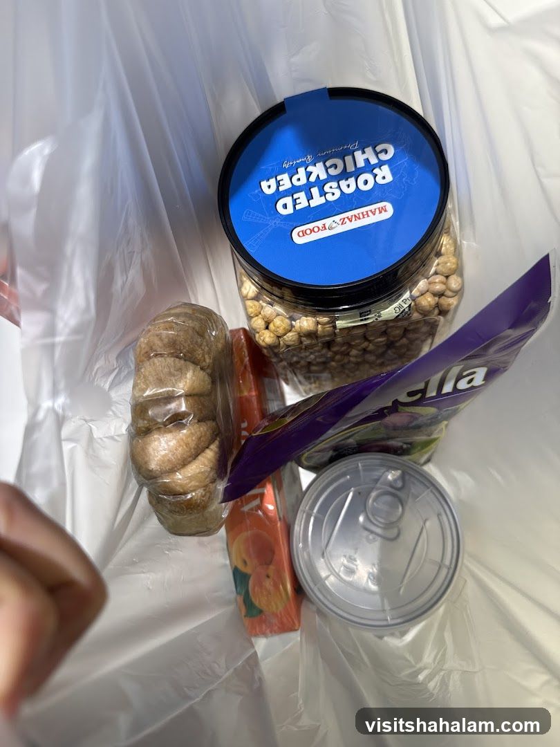 Groceries in a bag