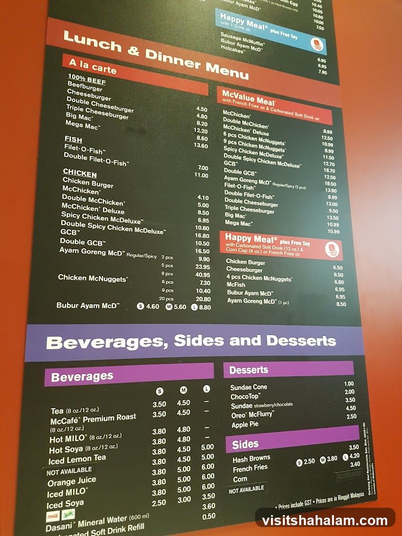 Lunch & Dinner Menu