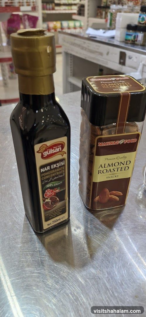 Pomegranate Concentrate and Roasted Almonds