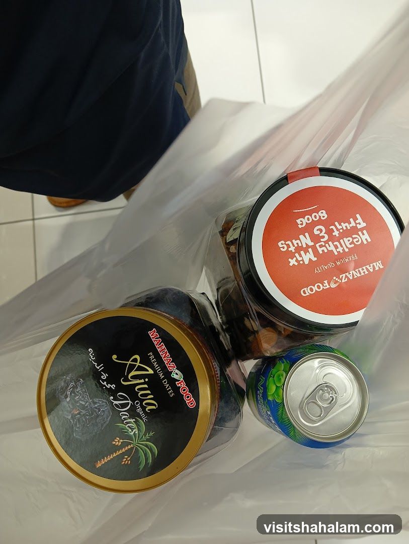 Groceries in a bag