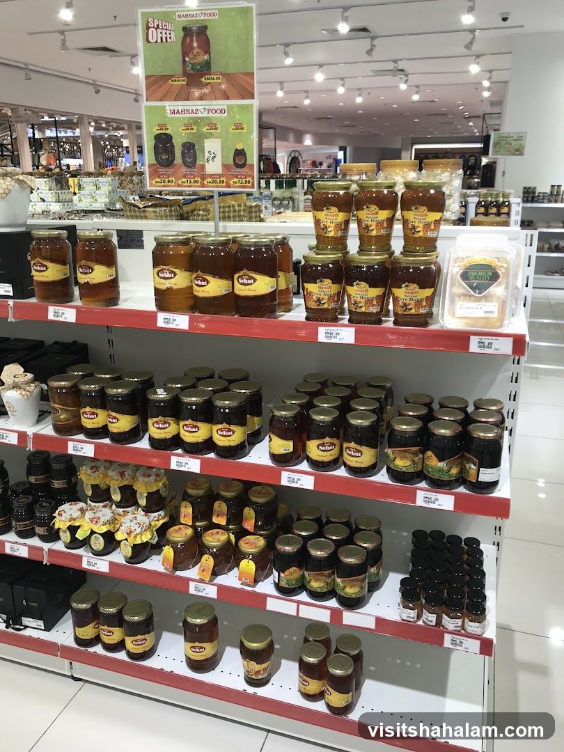 Honey Products on Shelves