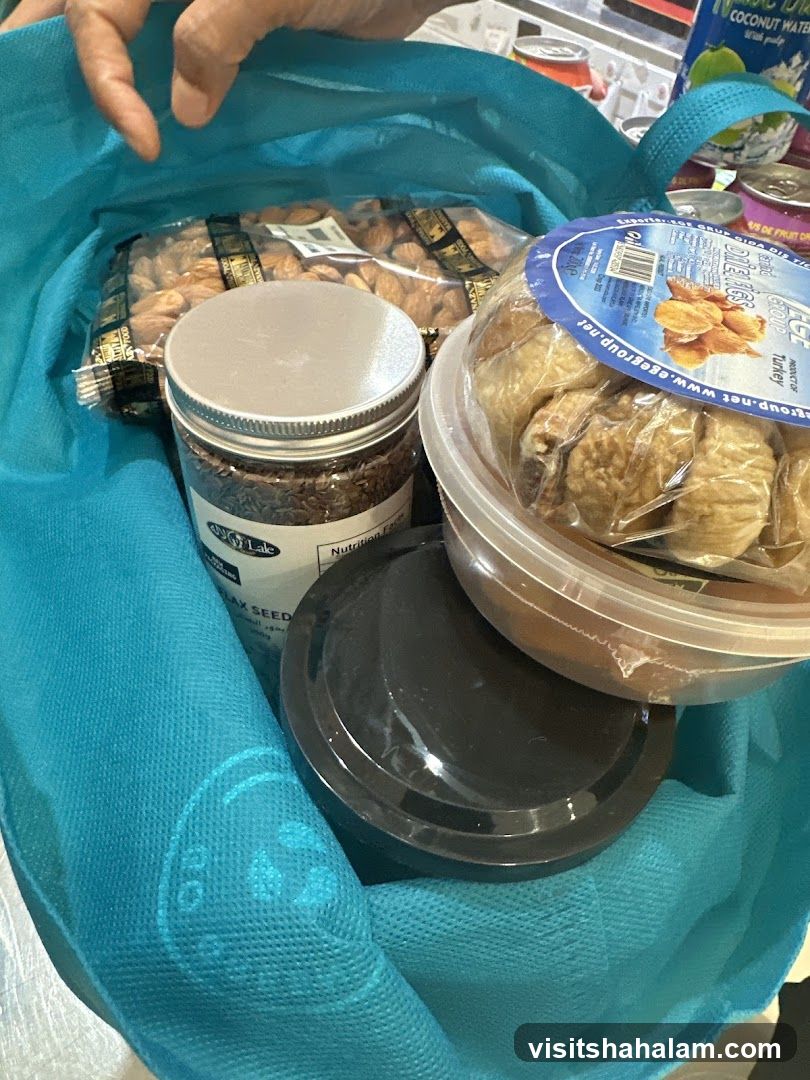Groceries in a bag