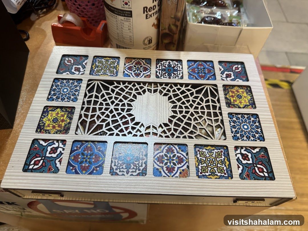 Decorative Box with Mosaic Tiles