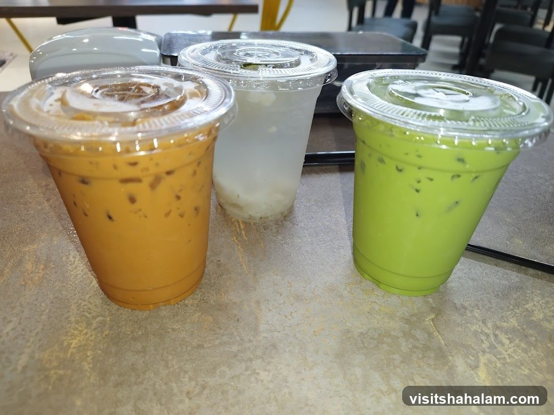 Three Iced Drinks