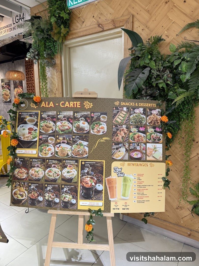 Ala-Carte Menu