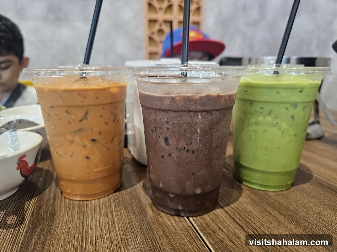 Three Iced Drinks