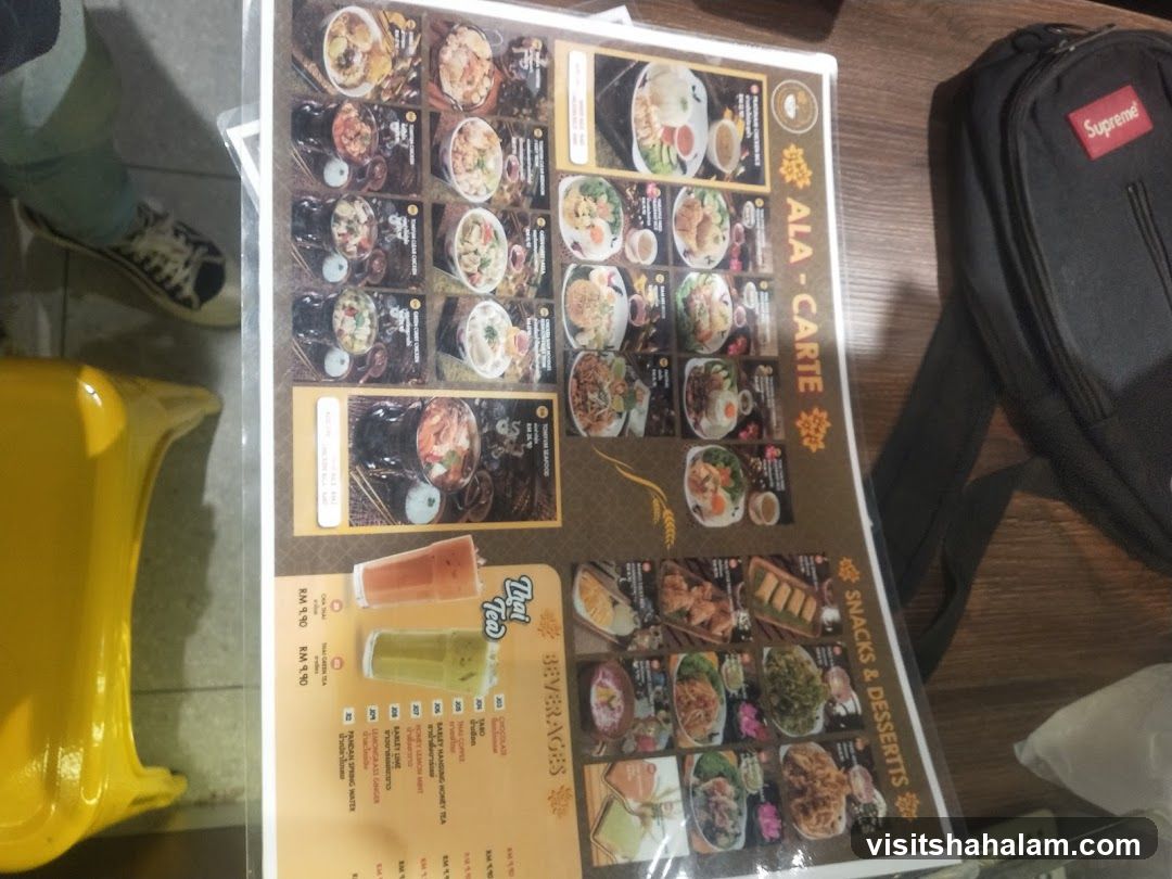Ala-Carte Menu