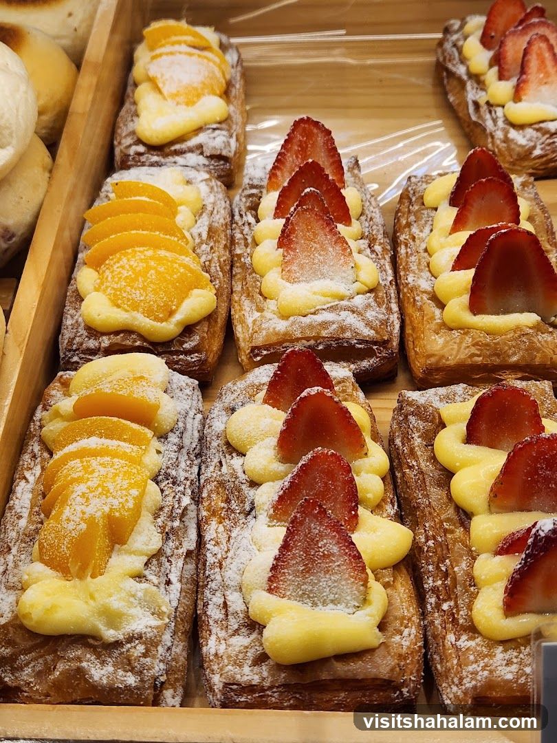 Pastries with Fruit and Cream