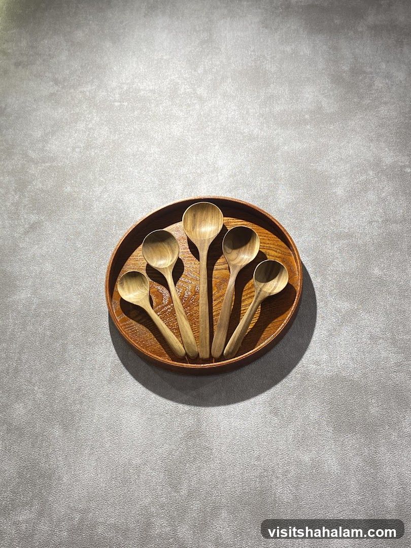 Wooden Spoons on a Tray