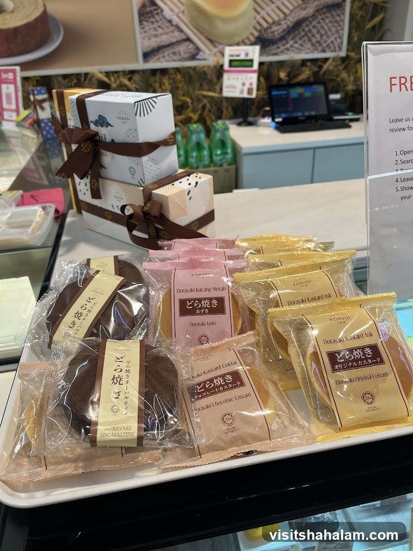 Assortment of Dorayaki and Gift Boxes
