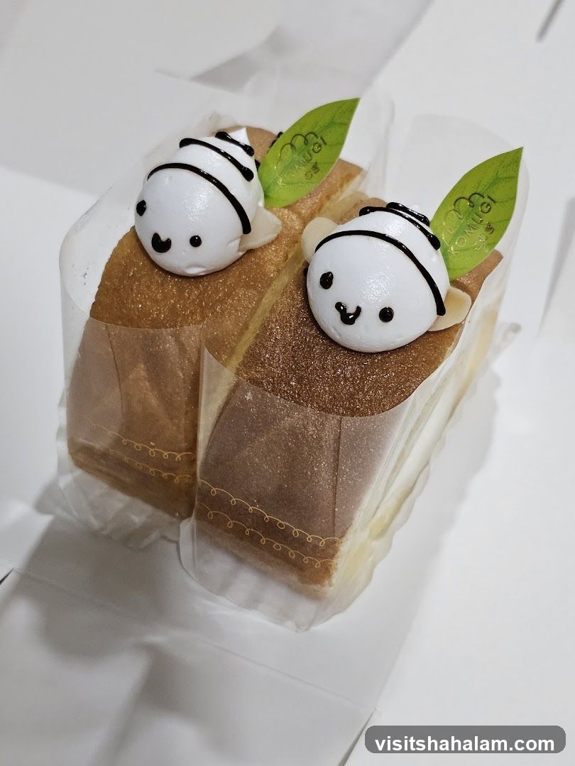 Two cakes with cute decorations