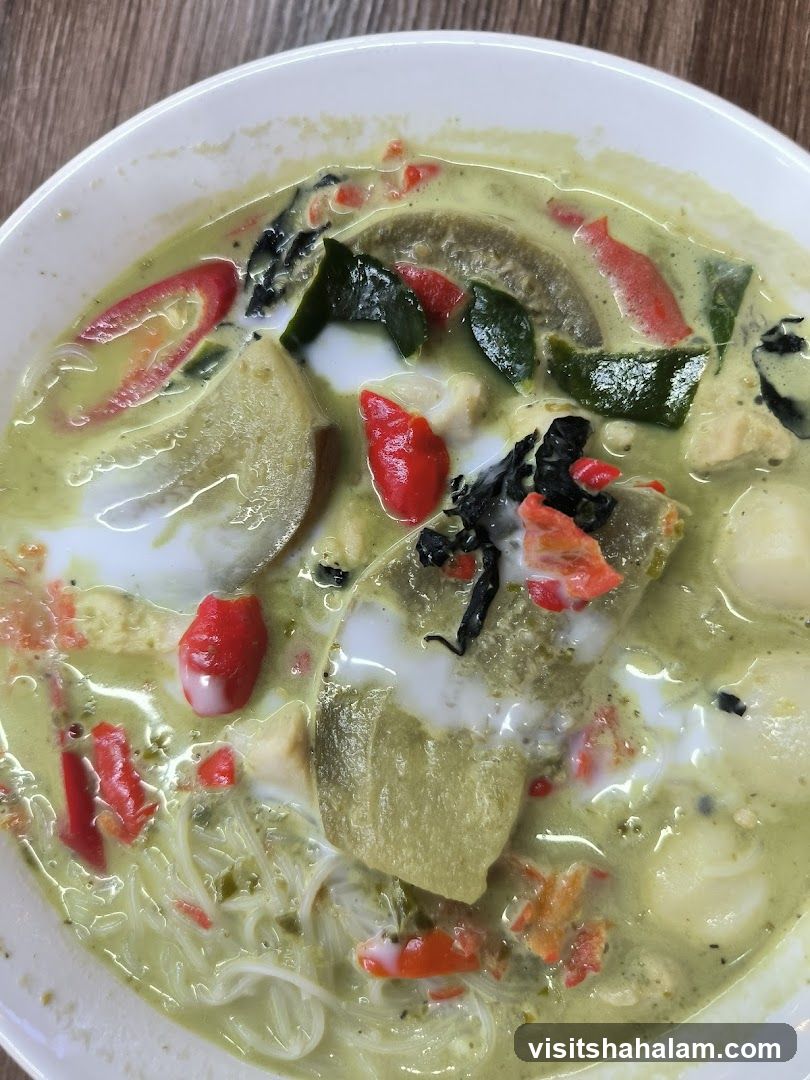 Green Curry with Noodles