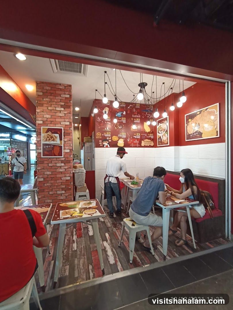Restaurant Interior with Diners