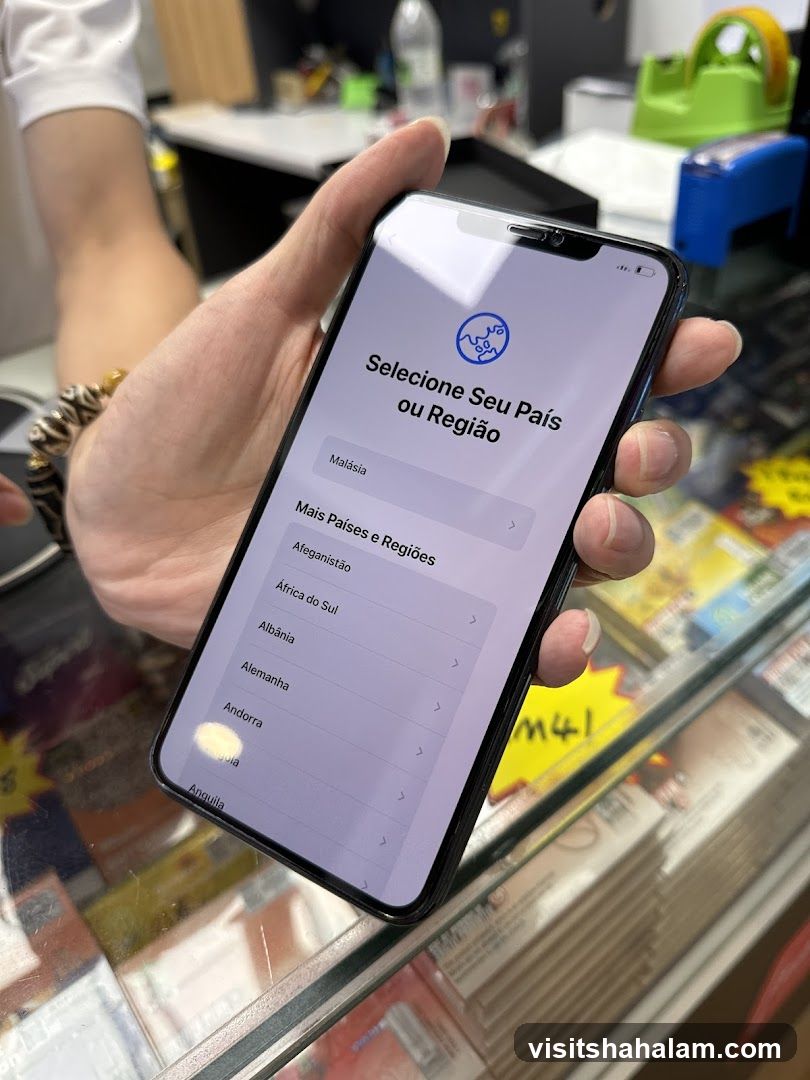 iPhone Setup Screen