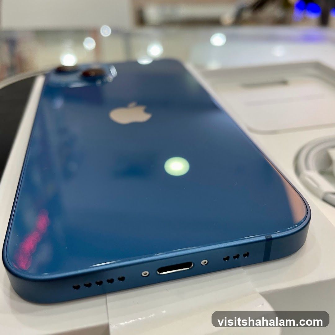 Blue iPhone