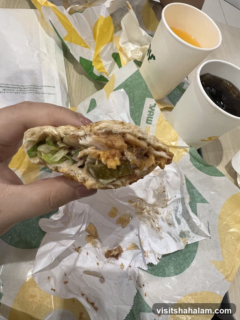 Sandwich and Drinks