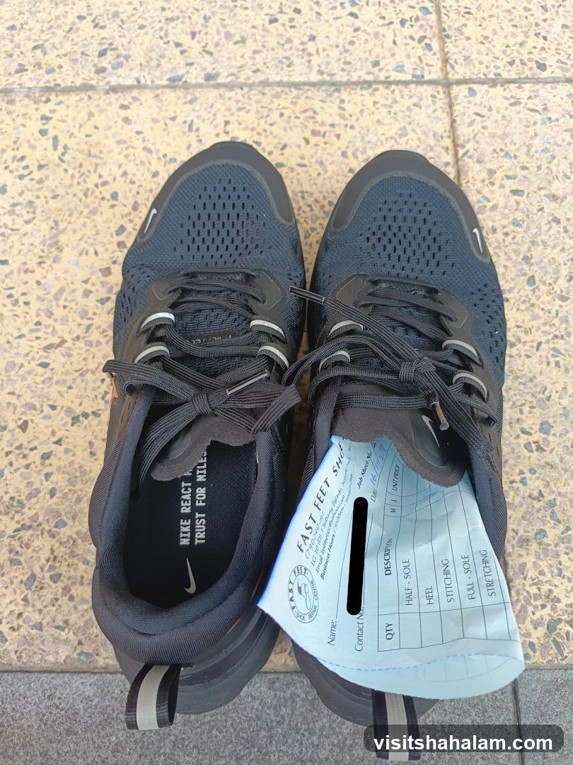 Nike Shoes with Repair Receipt