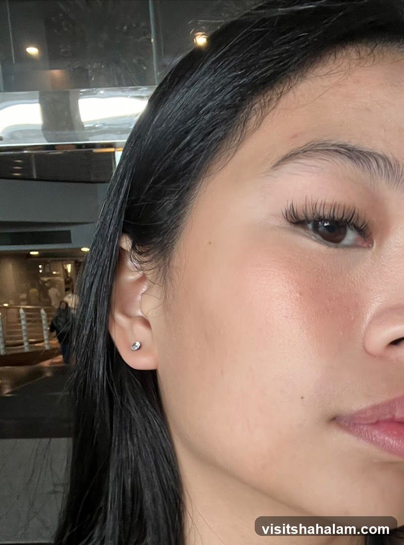 Woman with Eyelash Extensions