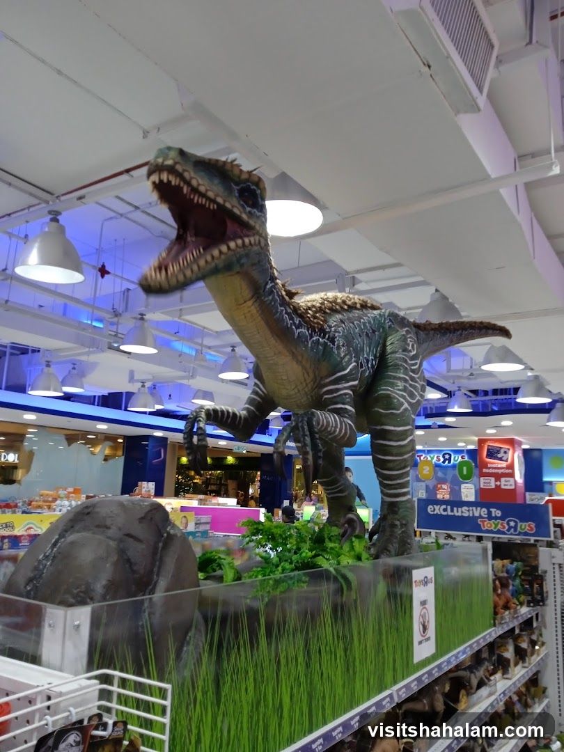 Dinosaur Display in Toy Store