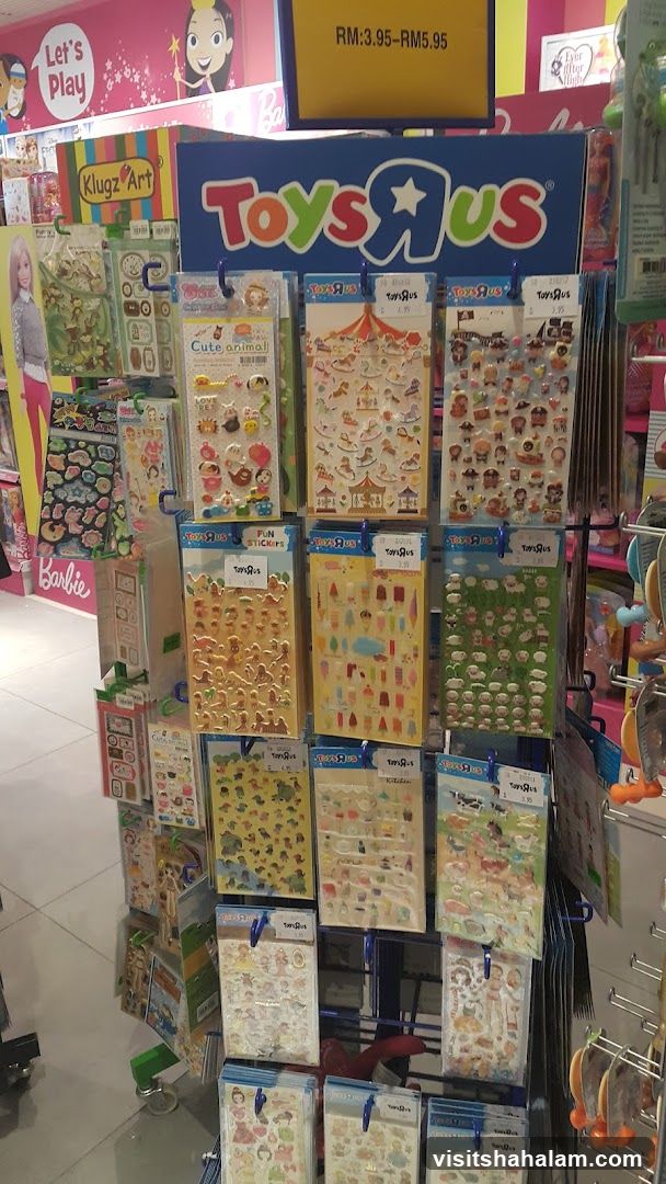 Toys R Us Sticker Display