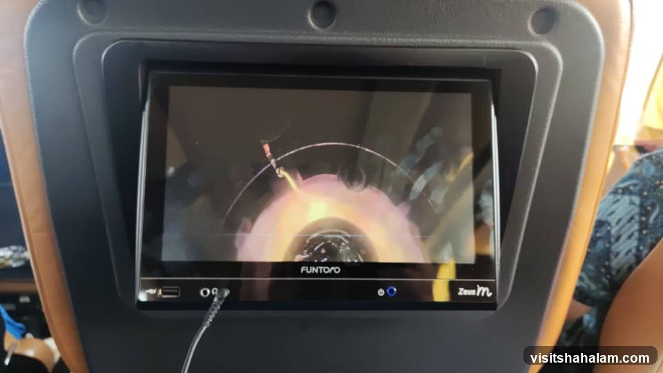In-seat entertainment screen