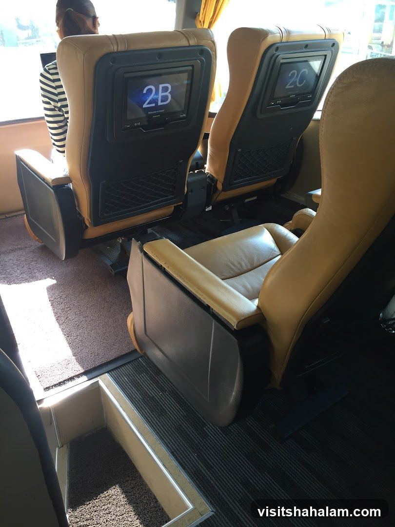 Bus Interior with Seats
