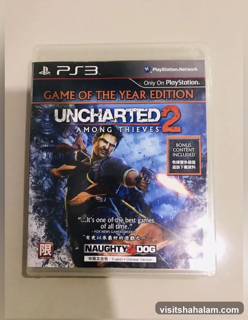 Uncharted 2: Among Thieves Game of the Year Edition PS3 Game Case