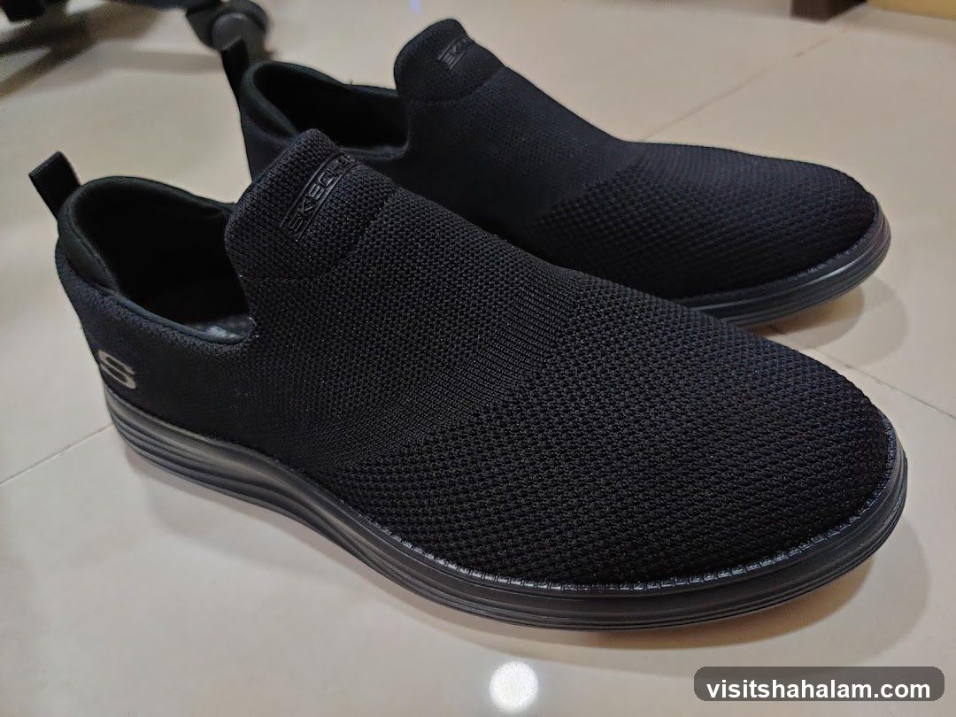 Black Skechers Slip-On Shoes