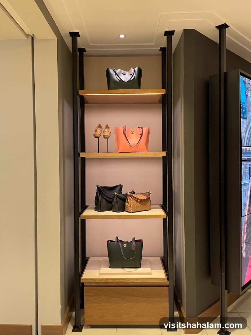 Handbags and Shoes Display