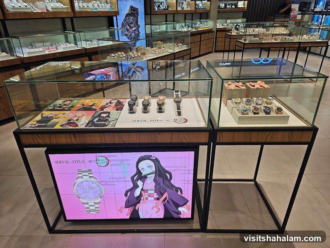 Watch Display with Anime Collaboration