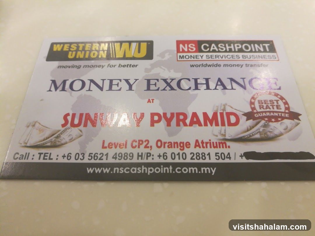 Money Exchange Business Card