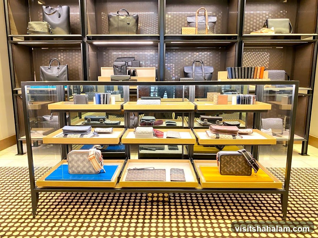 Display of Handbags and Accessories