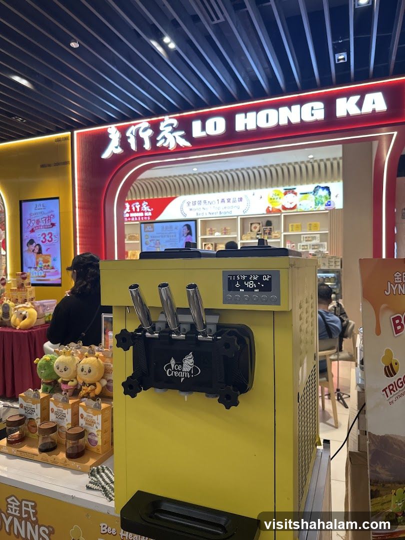 Ice Cream Machine and Storefront