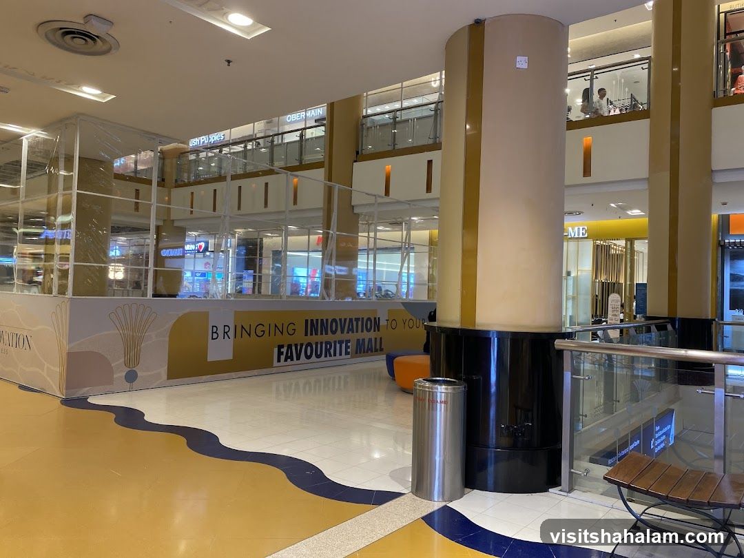 Mall Interior with Temporary Enclosure