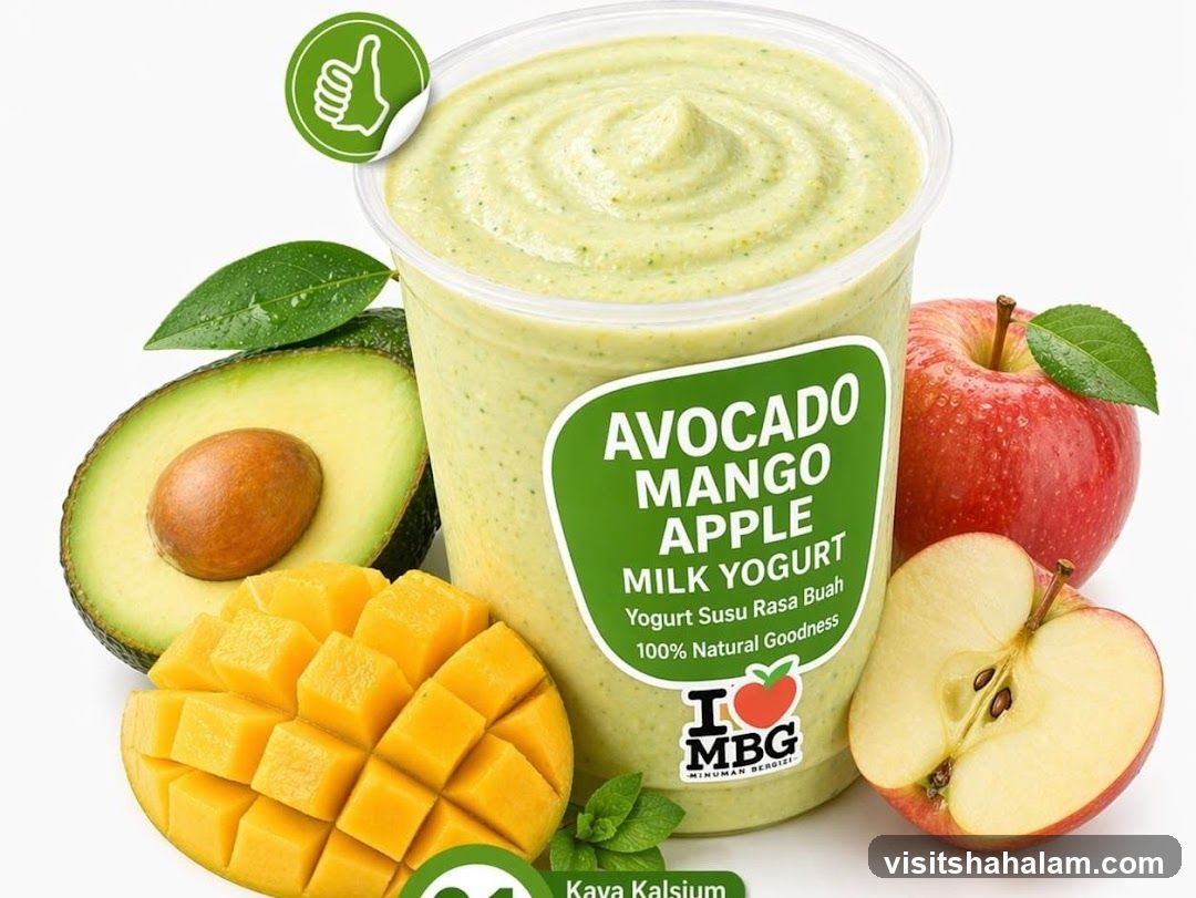 Avocado Mango Apple Milk Yogurt