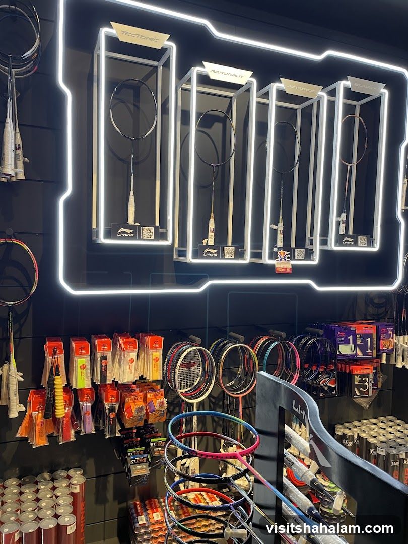 Badminton Equipment Display