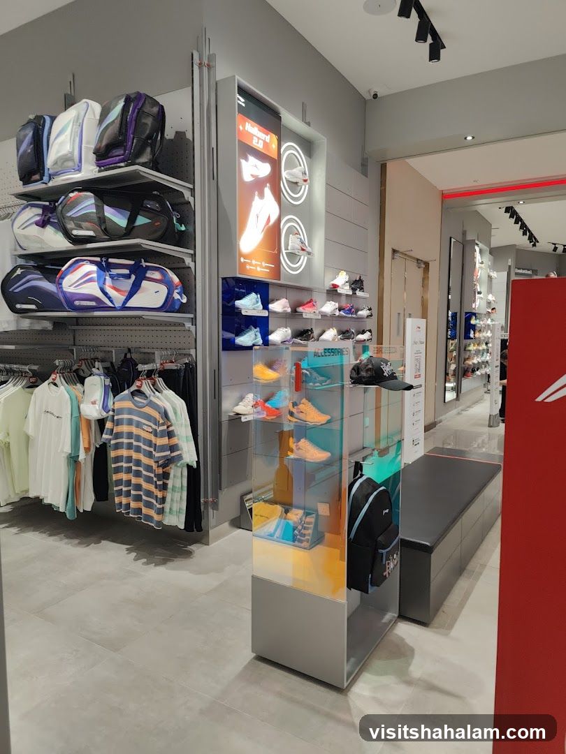 Athletic Apparel and Footwear Store Interior
