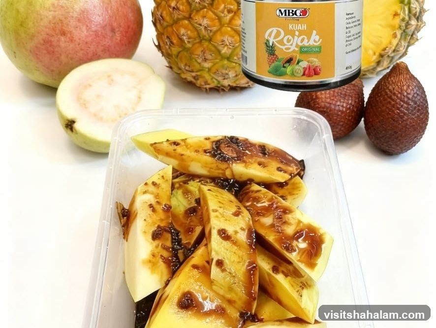 Fruit Salad with Rojak Sauce