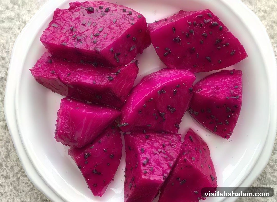 Pink Dragon Fruit Slices