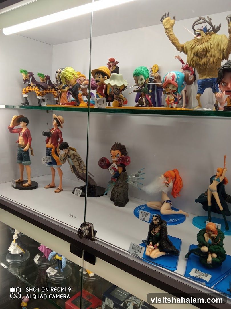 Display of Anime Figurines